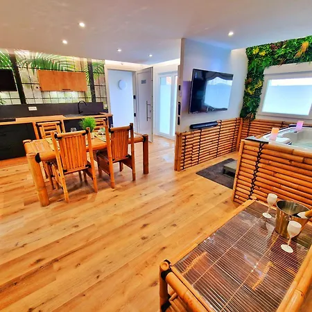 Bali Spa-4 Pers-jacuzzi-parking-jardin-clim-colmar *